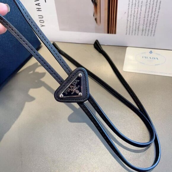 Prada Saffiano Leather Bolo Tie Unisex - Picture 5 of 5